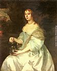 Sir Peter Lely Canvas Paintings - Portrait of Hannah Bulwer
